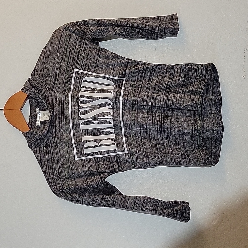 GIRLS lightweight Hooded shirt Blessed 6X
